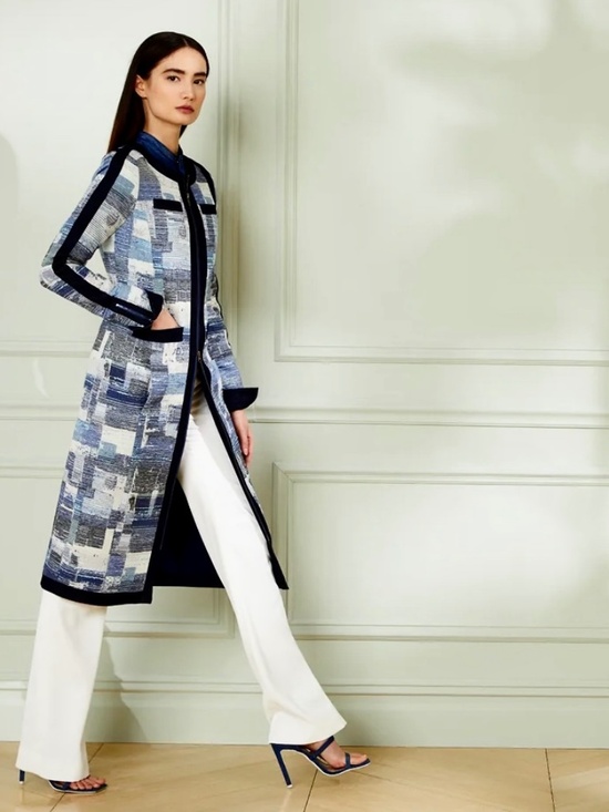 Carlisle Jackets & Blazers - NWT Carlisle Anya Patch Denim Midi Jacket - Gorgeous!